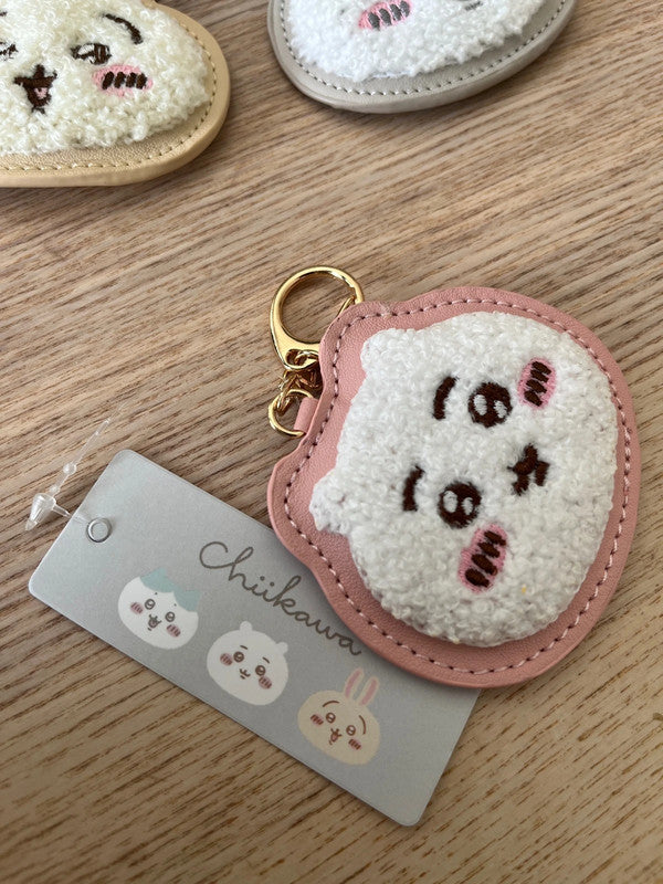 Japan Chiikawa Synthetic leather keychain - Pink