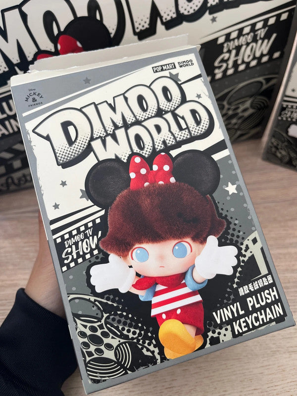 100% Authentic Popmart Dimoo World × Disney Series-Vinyl Plush Keychain - Pluto