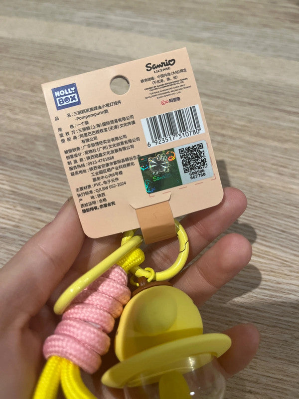 Sanrio Pom Pom Purin LED light keychain