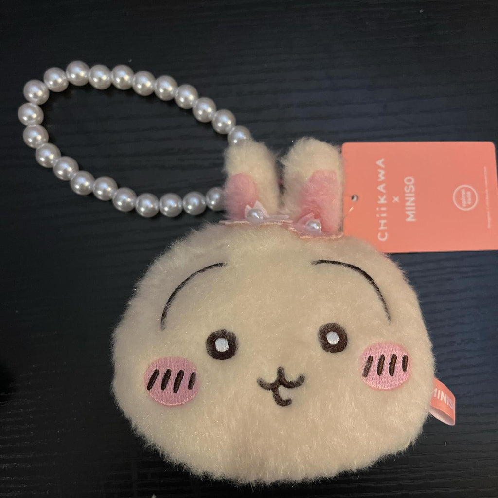 Miniso x Japan Chiikawa Usagi Sakura plush coins purse