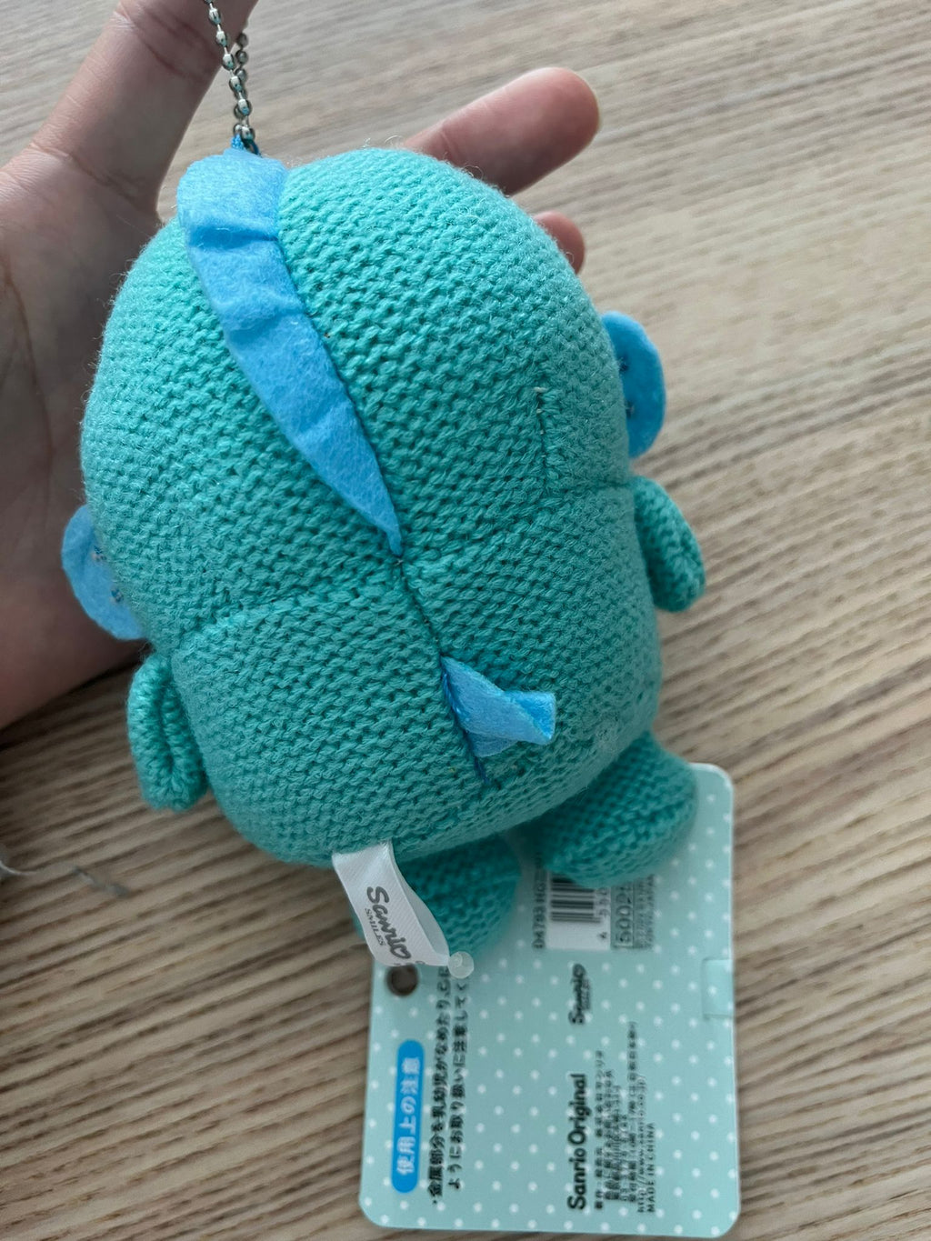 Sanrio Hangyodon crochet plush keychain