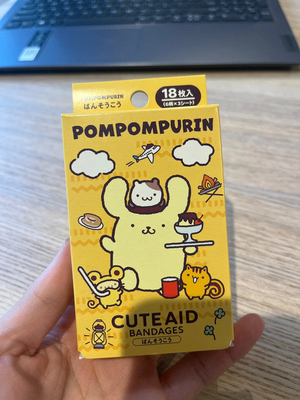 Sanrio Pom Pom Purin Cute Aid Bandages -18 pcs