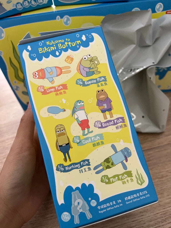 100% Authentic Popmart Bikini Bottom Buddies - Whimsical Plush - Flat Fish