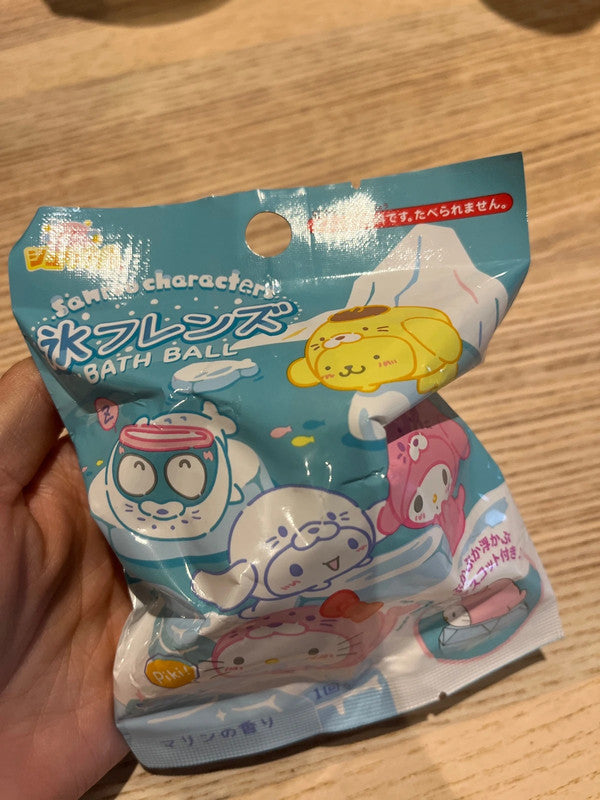 Japan Sanrio characters bath ball with toy