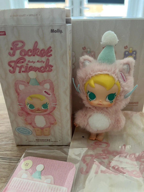Popmart Baby Molly Pocket Friends Series-Vinyl Plush Pendant - Who's the good Girl