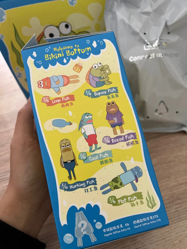 Authentic Popmart Bikini Bottom Buddies - Whimsical Plush - Working Fish