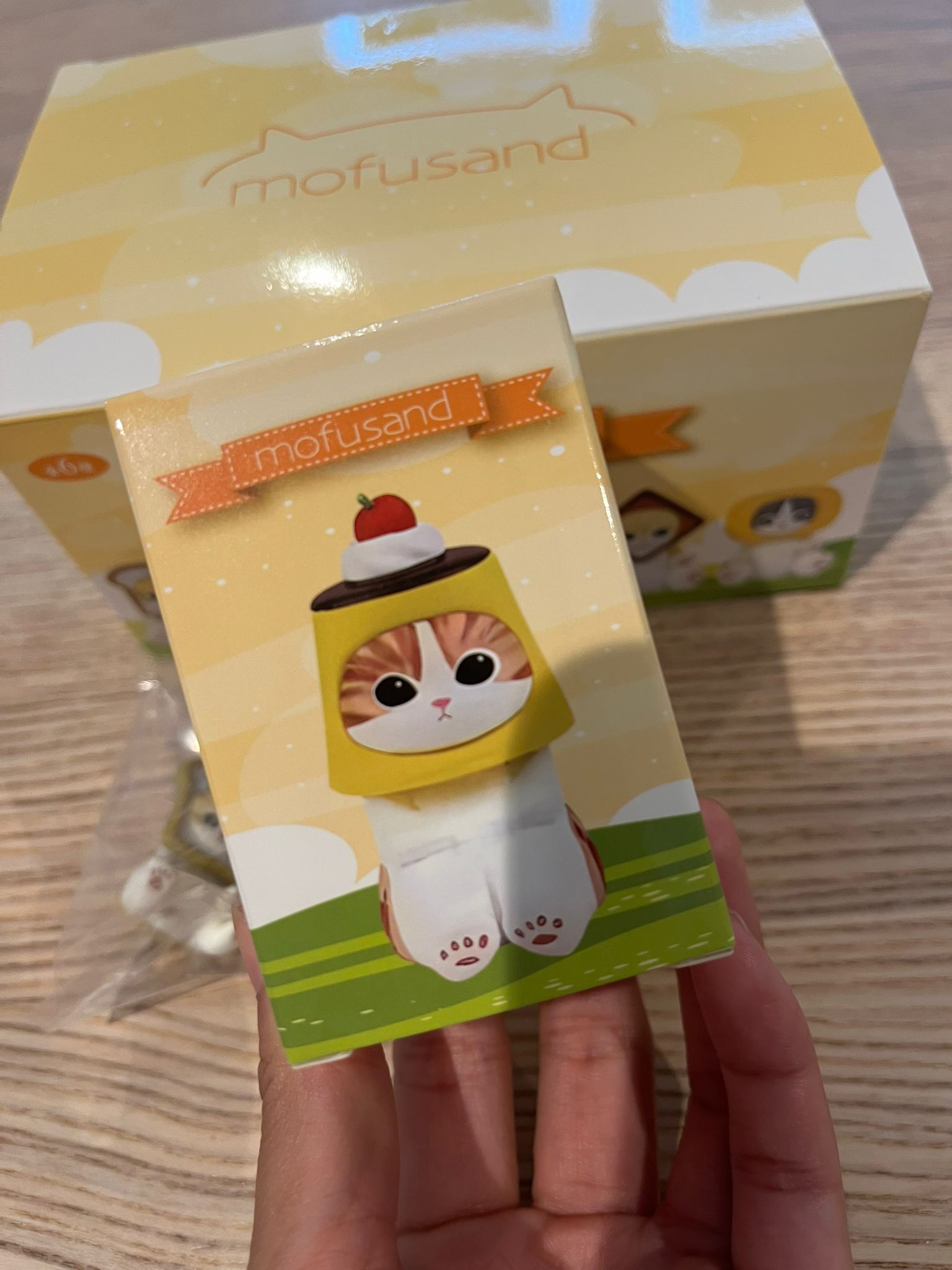 Mofusand Food cat seat position blind box figures