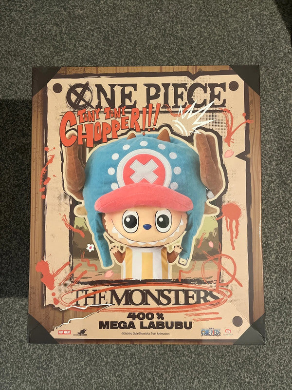 Popmart Labubu Mega 400% One Piece Chopper Figure / Authentic Collectible