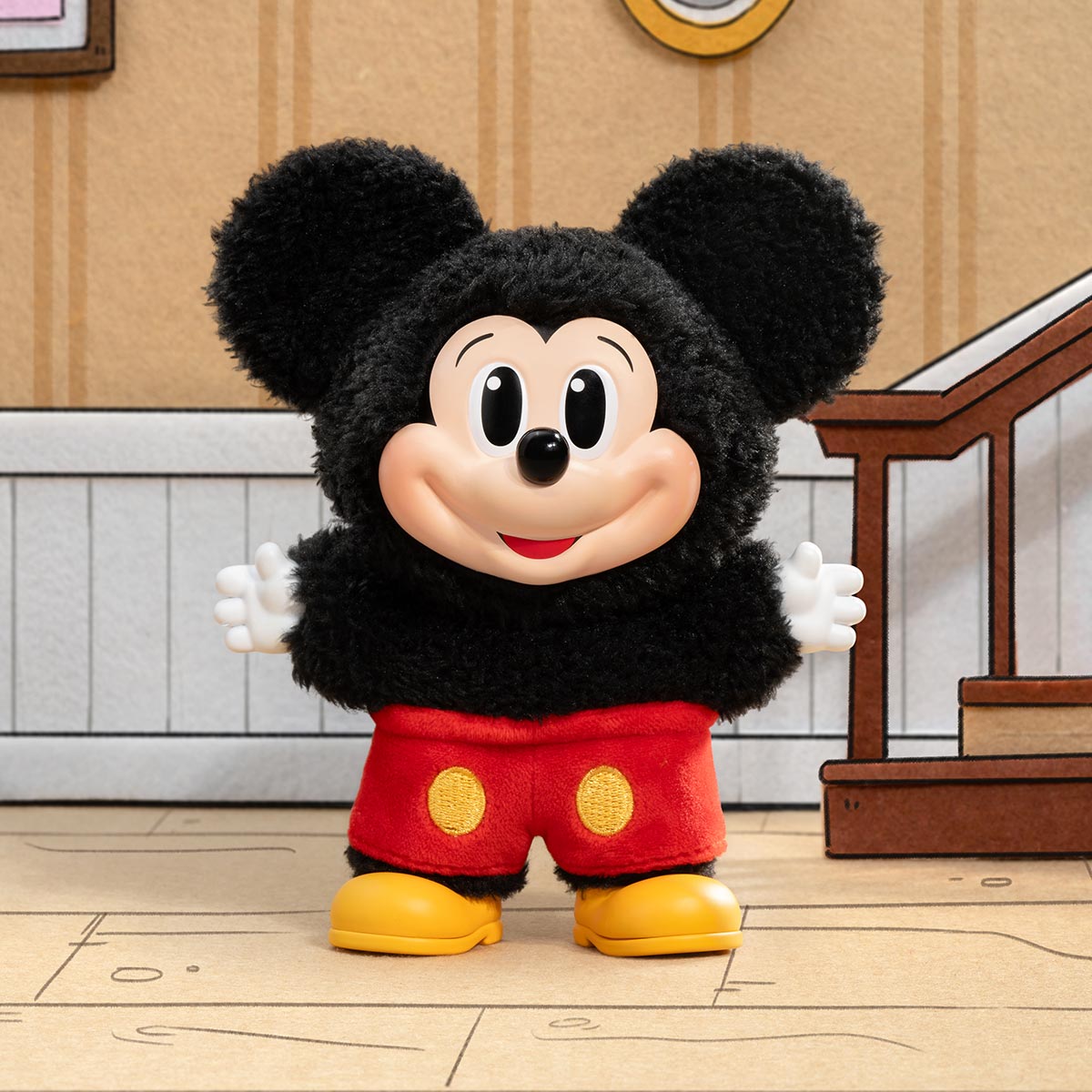 100% Authentic Popmart Mickey Family Cute Together Keychain - Full Set