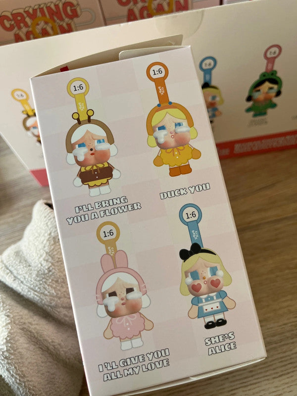100% Authentic Crybaby Crying Again Vinyl Face Plush Keychain - She's Alice