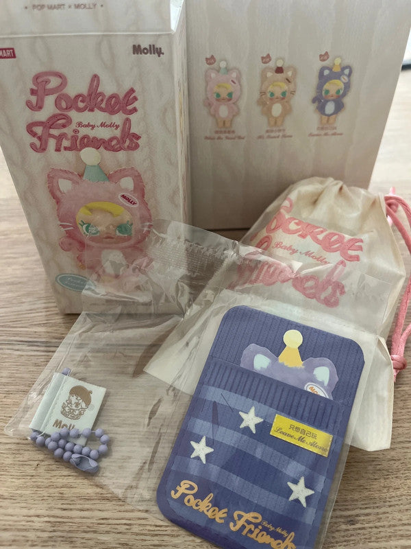 Popmart Baby Molly Pocket Friends Series-Vinyl Plush Pendant - Leave Me Alone