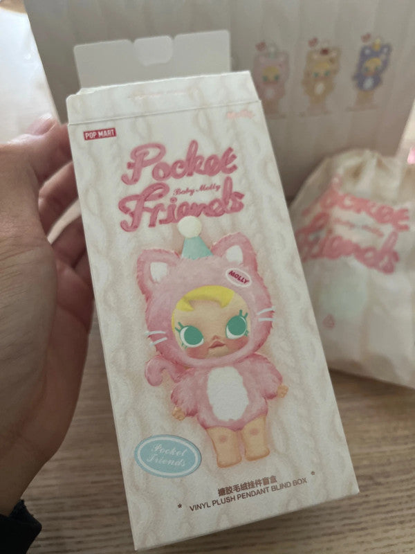 Popmart Baby Molly Pocket Friends Series-Vinyl Plush Pendant - Leave Me Alone