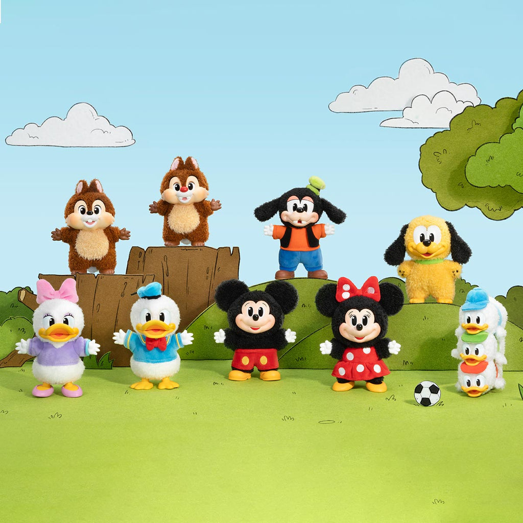 100% Authentic Popmart Mickey Family Cute Together Keychain - Full Set