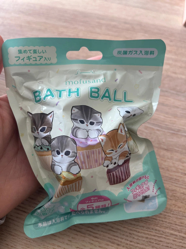 New 2025 Japan Mofusand Cat bath ball with toy