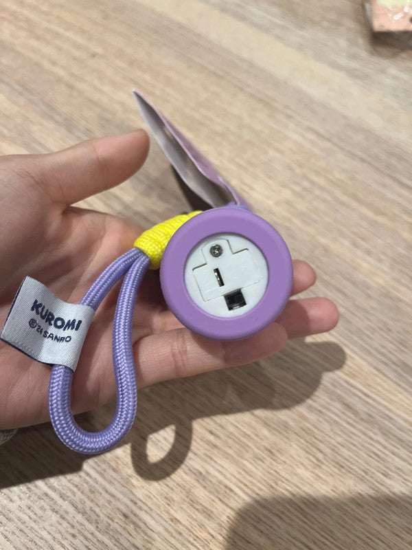 Sanrio Kuromi LED light keychain