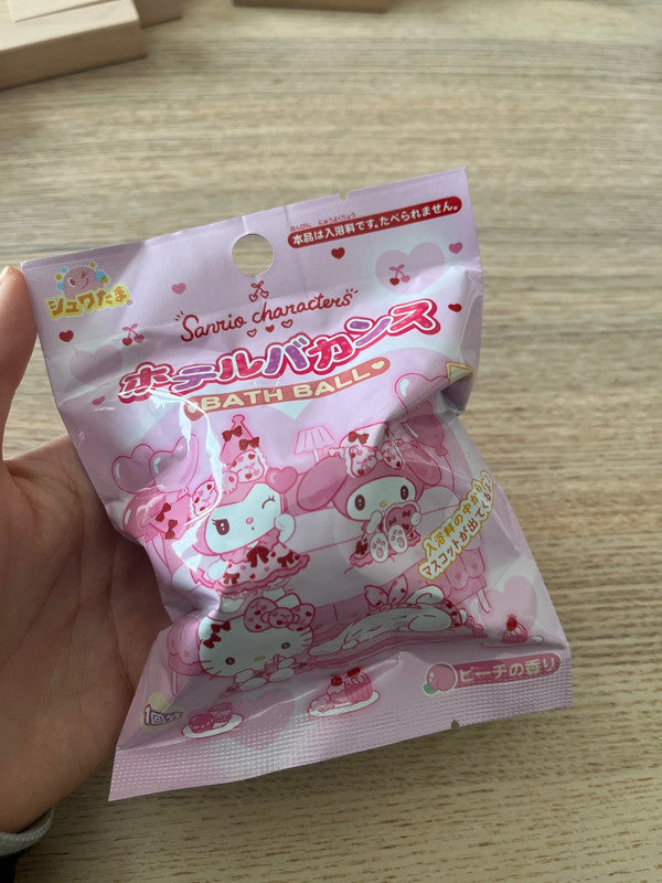 Japan Sanrio characters bath ball with toy