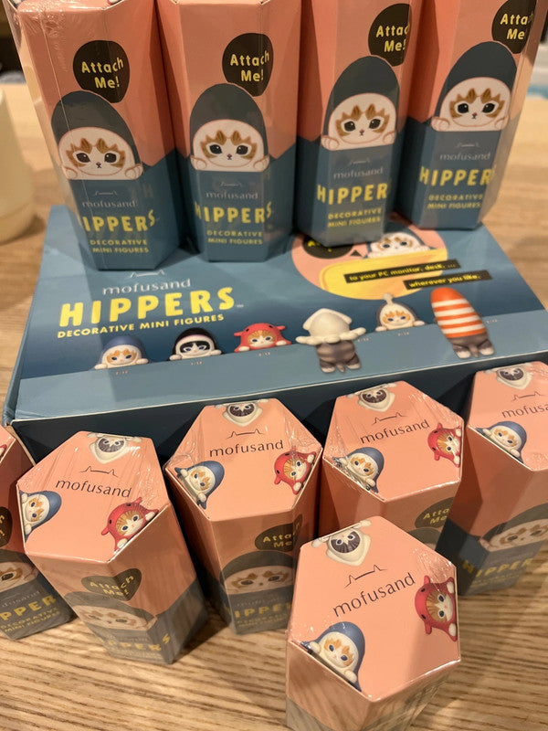 Authentic Hippers Mofusand Adhesive Tap Blind Box Figure