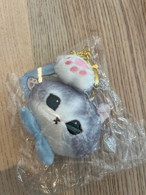 Mofusand head mini plush keychain