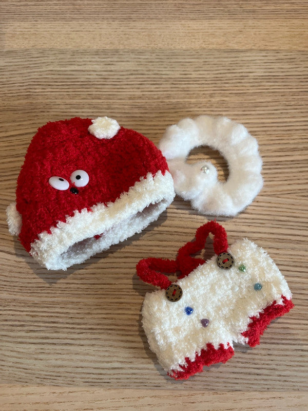 For Popmart Labubu V1 & V3 - Mushroom outfit set