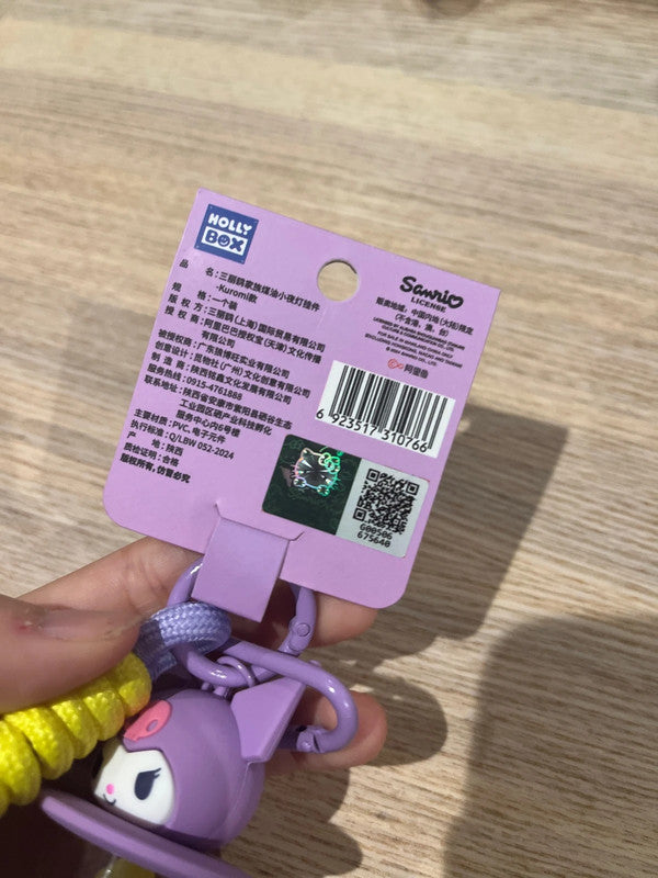 Sanrio Kuromi LED light keychain