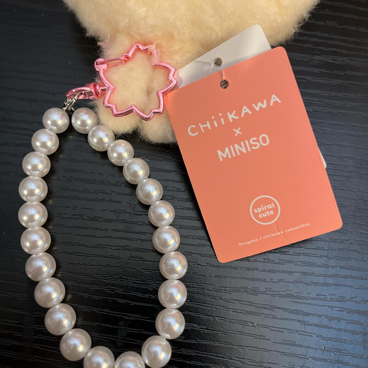Miniso x Japan Chiikawa Usagi Sakura plush coins purse