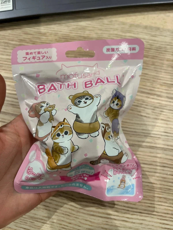 New Japan Mofusand Cat bath ball with toy