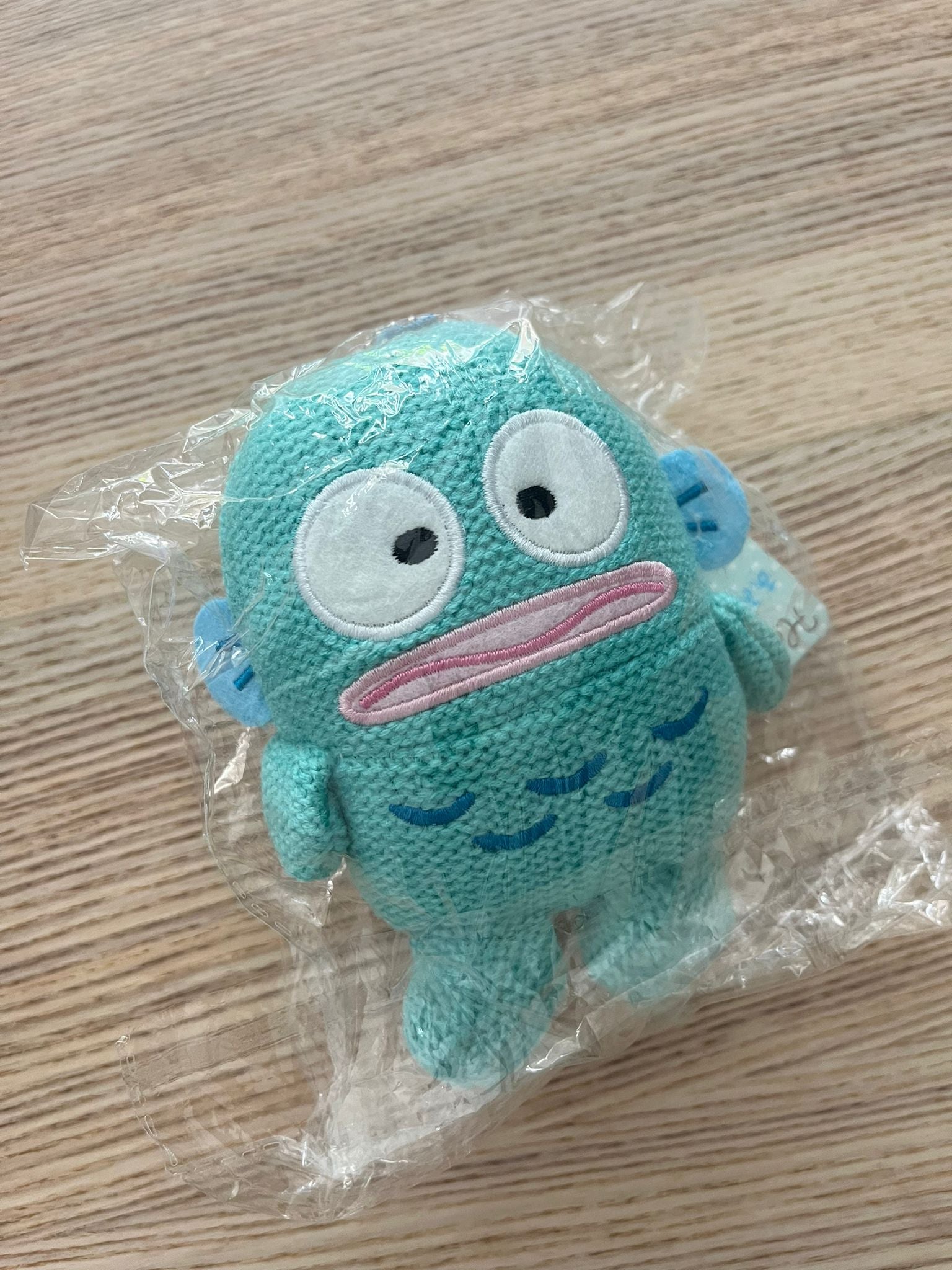 Sanrio Hangyodon crochet plush keychain