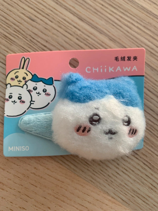 Miniso x Chiikawa Hachiware mini plush hairclip - 1 pcs