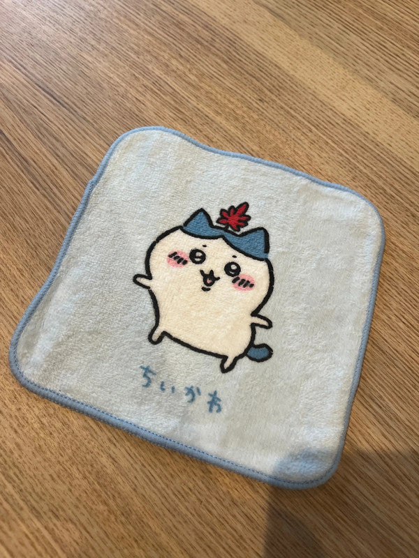 Japan Chiikawa - Hachiware kid mini hand towel - Light Blue