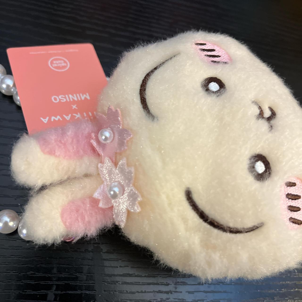 Miniso x Japan Chiikawa Usagi Sakura plush coins purse