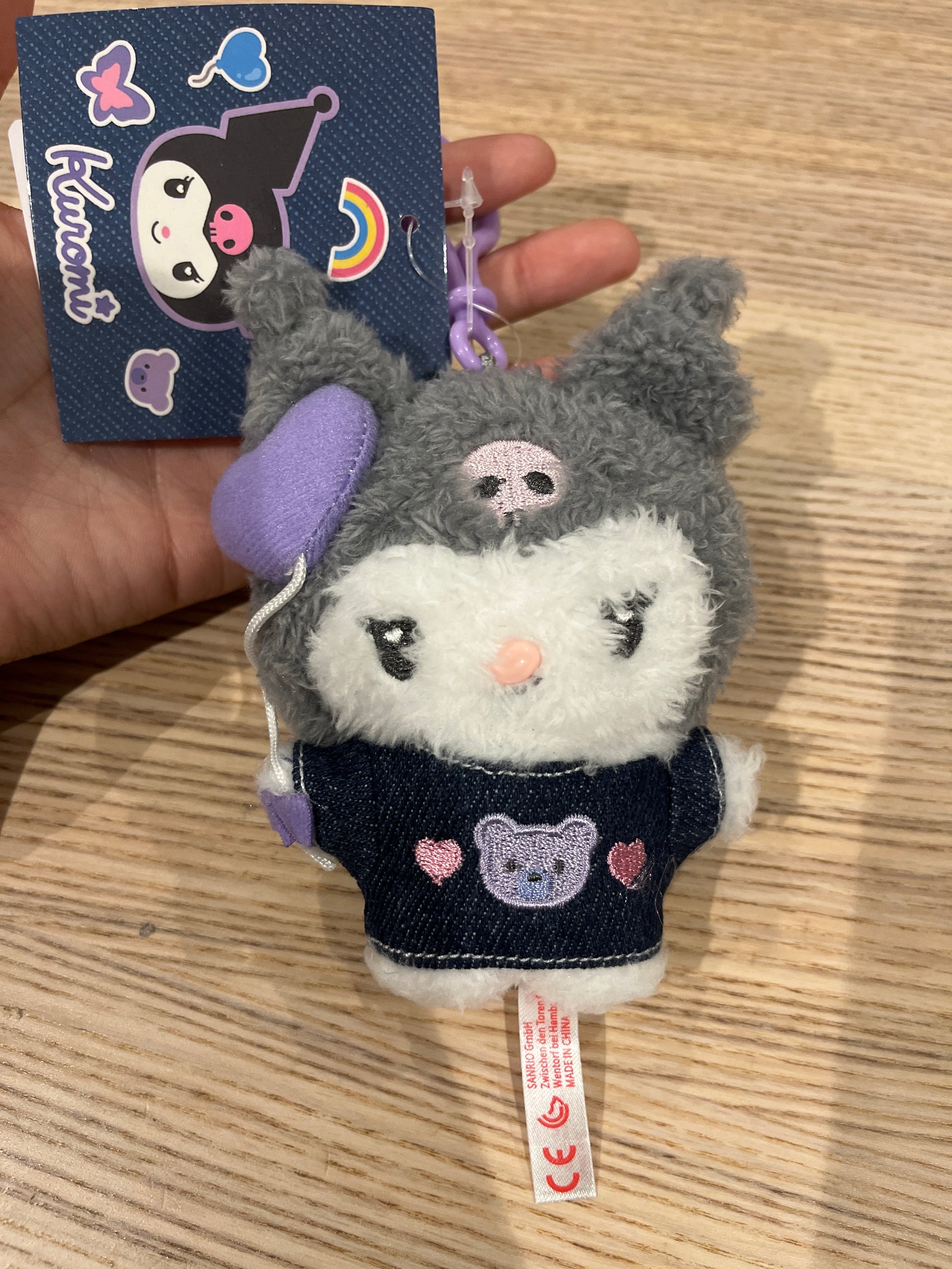 Sanrio Kuromi plush keychain