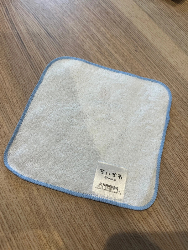 Japan Chiikawa - Hachiware kid mini hand towel - Light Blue