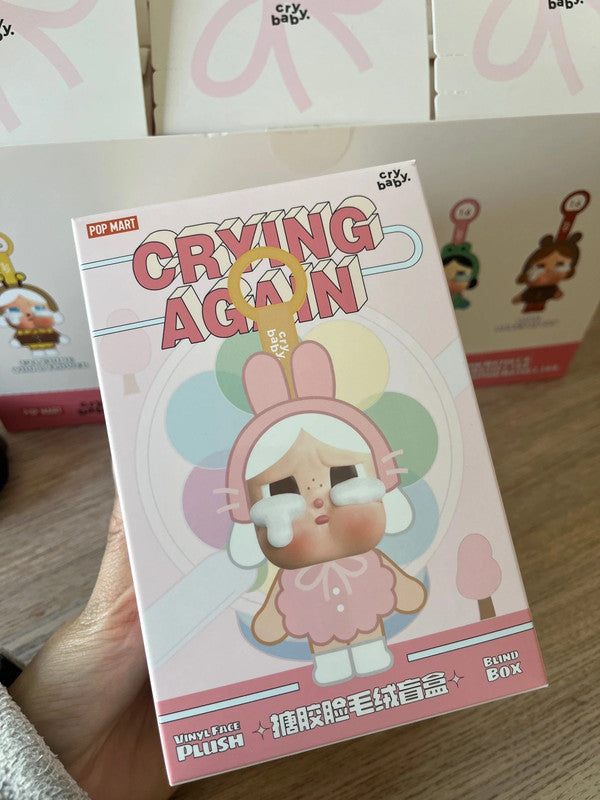 100% Authentic Crybaby Crying Again Vinyl Face Plush Keychain - She's Alice