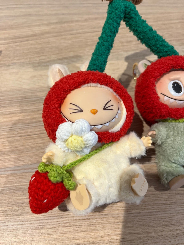 For Popmart Labubu V1 & V2 & V3 - Love you cherry much outfit set