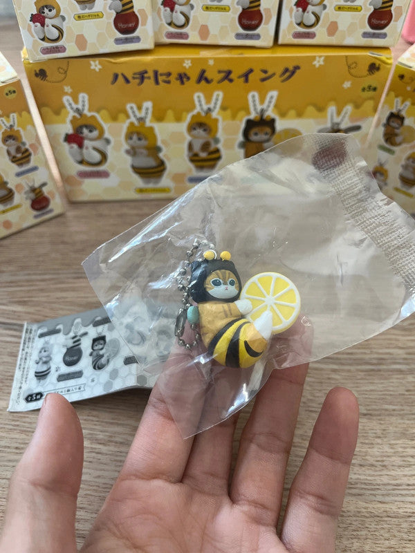 New Mofusand bee figures blind box keychain collection