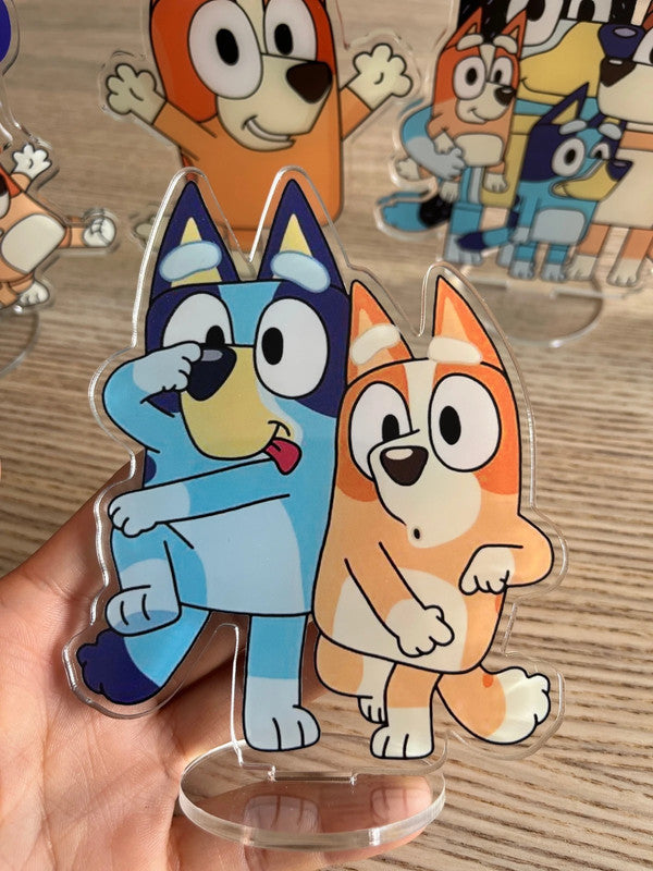 Bluey & Bingo party decoration double side acrylic stand