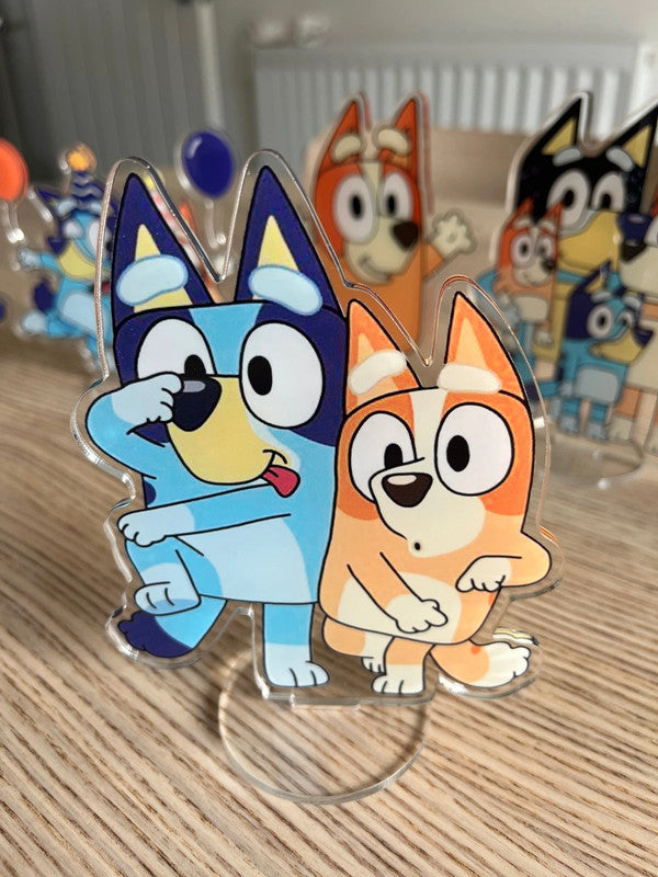 Bluey & Bingo party decoration double side acrylic stand