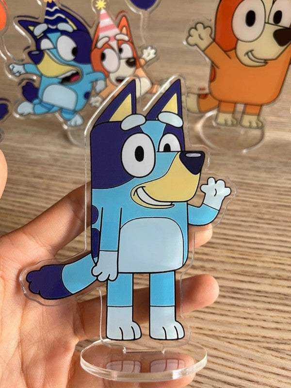 Bluey & Bingo party decoration double side acrylic stand