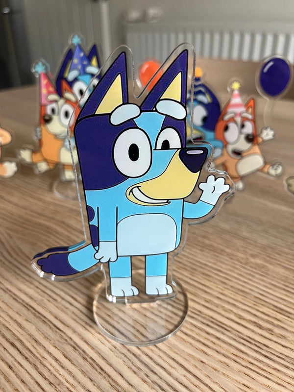 Bluey & Bingo party decoration double side acrylic stand