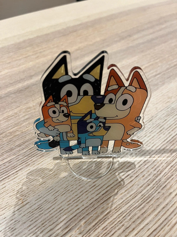 Bluey & Bingo party decoration double side acrylic stand
