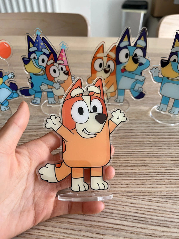 Bluey & Bingo party decoration double side acrylic stand