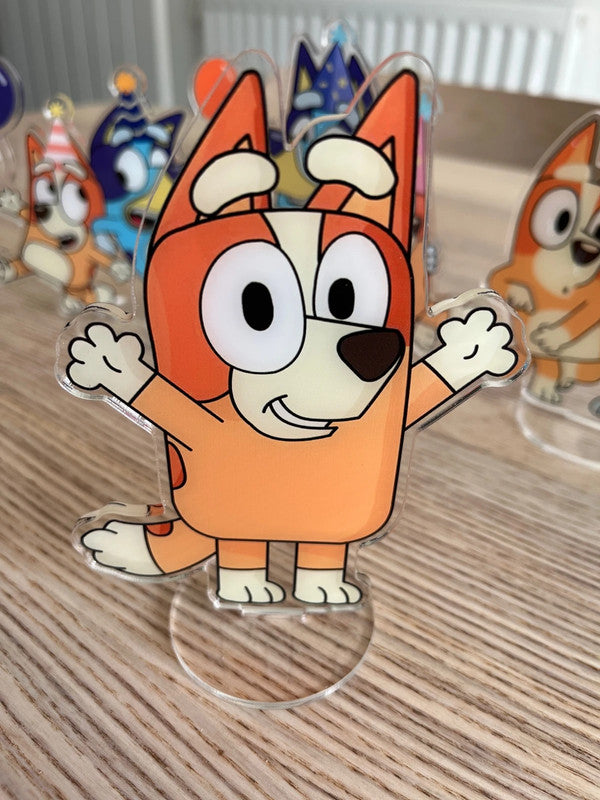 Bluey & Bingo party decoration double side acrylic stand