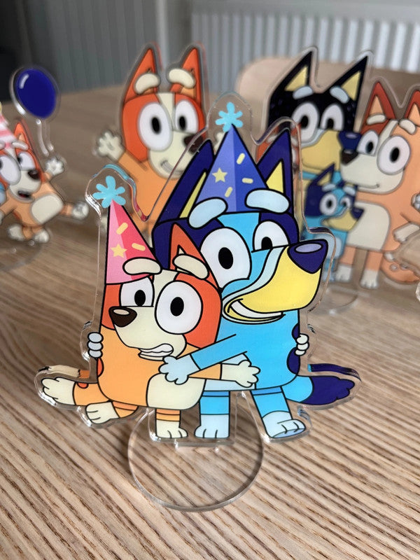 Bluey & Bingo party decoration double side acrylic stand