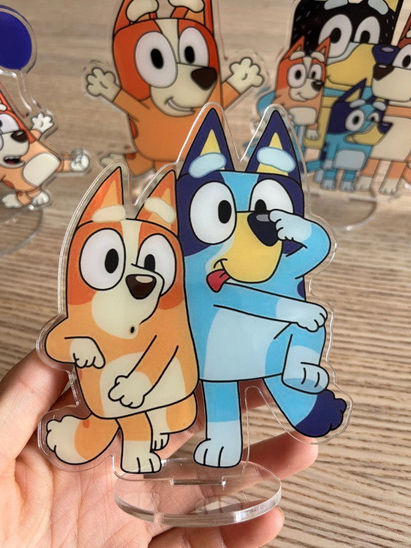 Bluey & Bingo party decoration double side acrylic stand