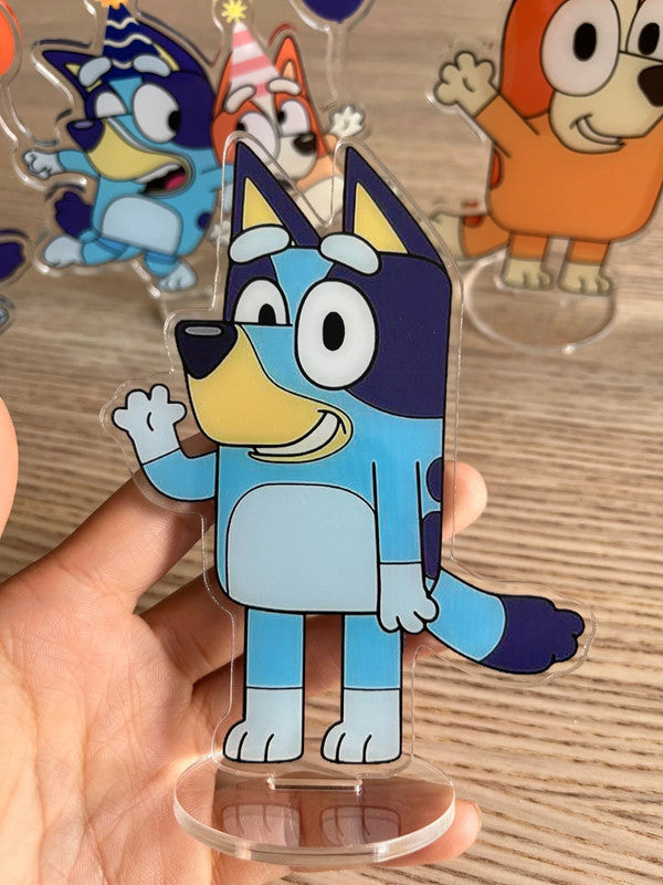 Bluey & Bingo party decoration double side acrylic stand