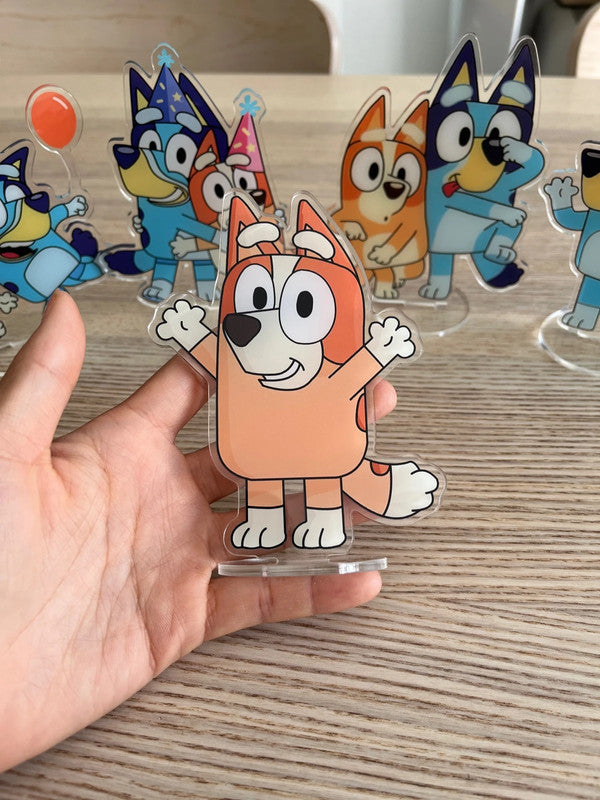 Bluey & Bingo party decoration double side acrylic stand