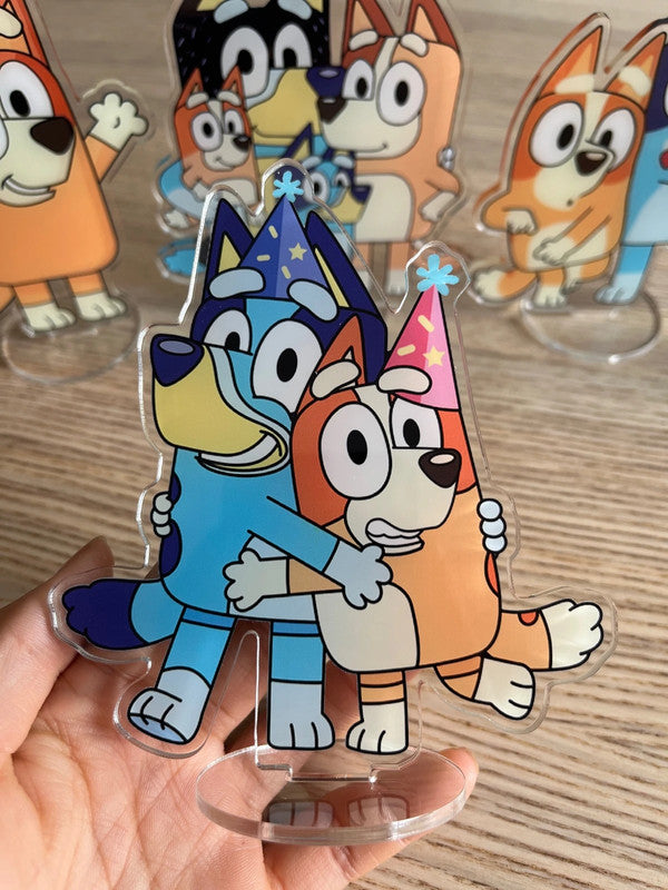 Bluey & Bingo party decoration double side acrylic stand