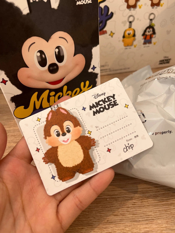 100% Authentic Popmart Mickey Family Cute Together Keychain - Chip