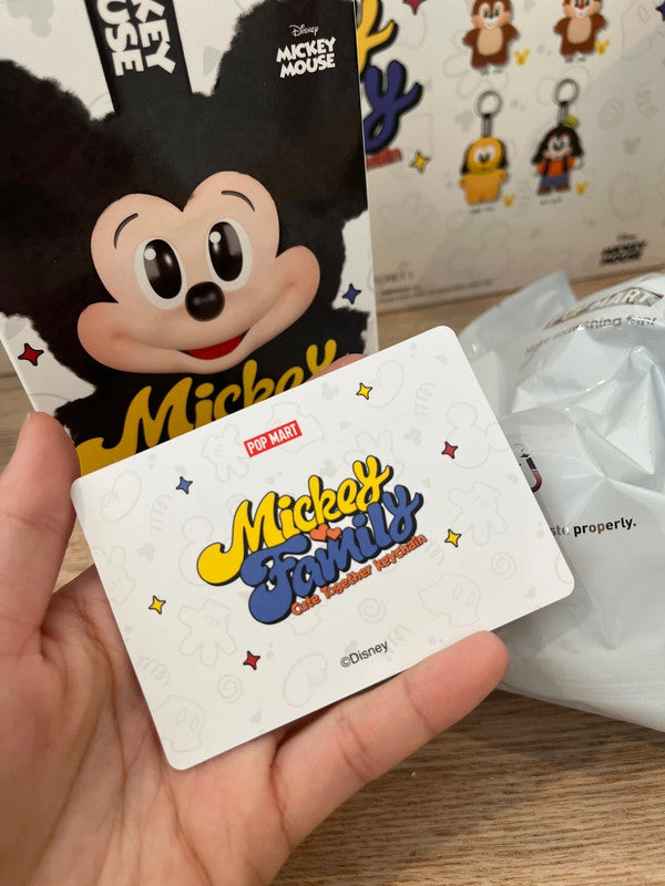 100% Authentic Popmart Mickey Family Cute Together Keychain - Chip
