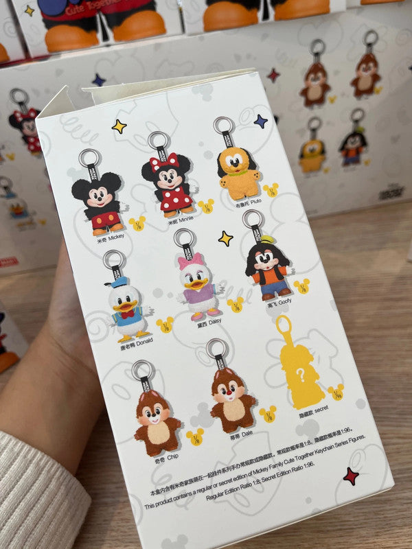 100% Authentic Popmart Mickey Family Cute Together Keychain - Dale